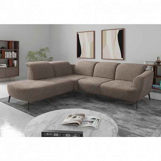 Sit & More ROHOVÁ SEDAČKA, textil, cappuccino
