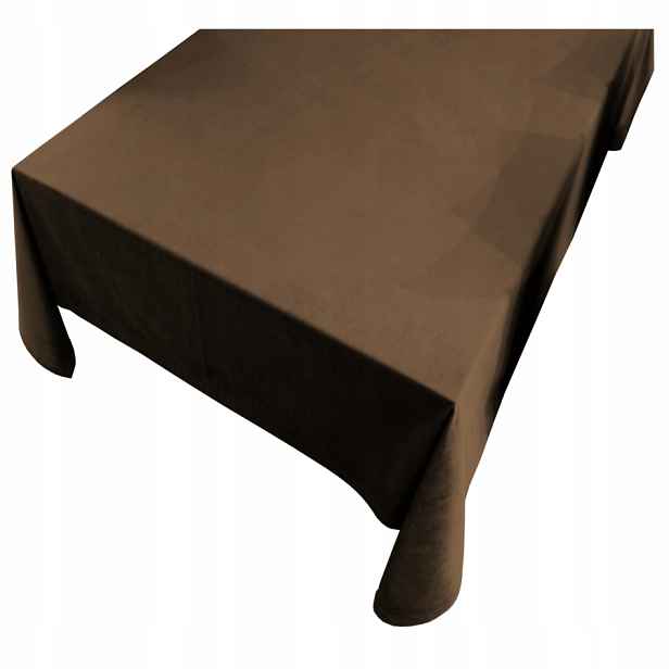 Velurový Obrus Imperial 140x180 velur velvet hnědý
