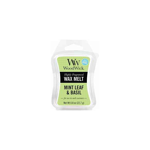 Vosk do aromalampy s vůní máty a bazalky WoodWick, doba hoření 8 h