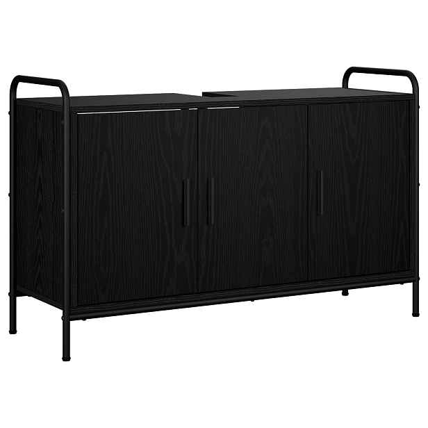 vidaXL Koupelnová skříň Černý dub 95 x 34 x 61 cm Kompozitní dřevo