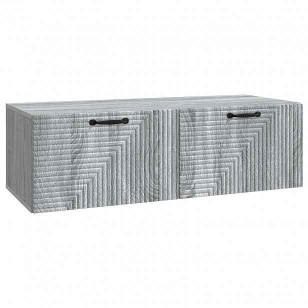 vidaXL Nástěnná TV skříň 98 x 41 x 30 cm Šedá sonoma Kompozitní dřevo
