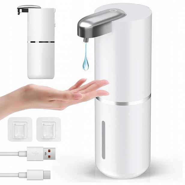 Dávkovač Bezdotykového Gelového Tekutého Mýdla Automatický 380 ml Bílý