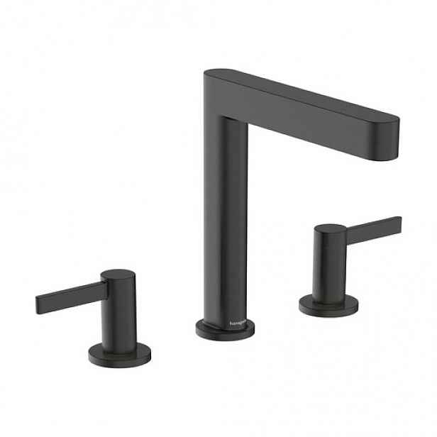 Hansgrohe Finoris umyvadlová baterie s clic-clacem kartáčovaný černý chrom 76034340