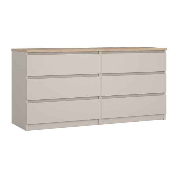 Krémová komoda 154x76x50 cm Naia – Tvilum