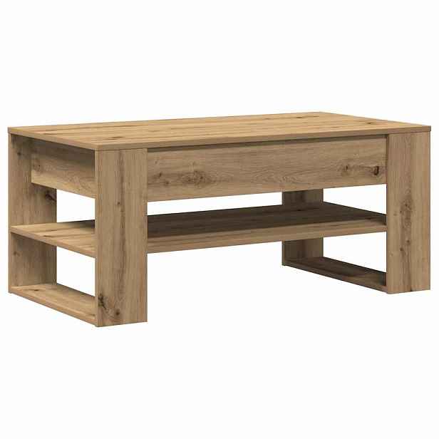 vidaXL Konferenční stolek Artisanový dub 102 x 55 x 45 cm