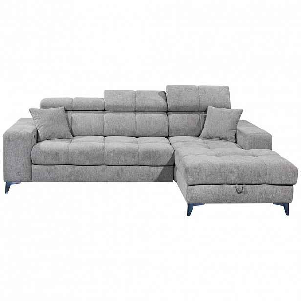 MID.YOU ROHOVÁ SEDAČKA, textil, šedohnědá