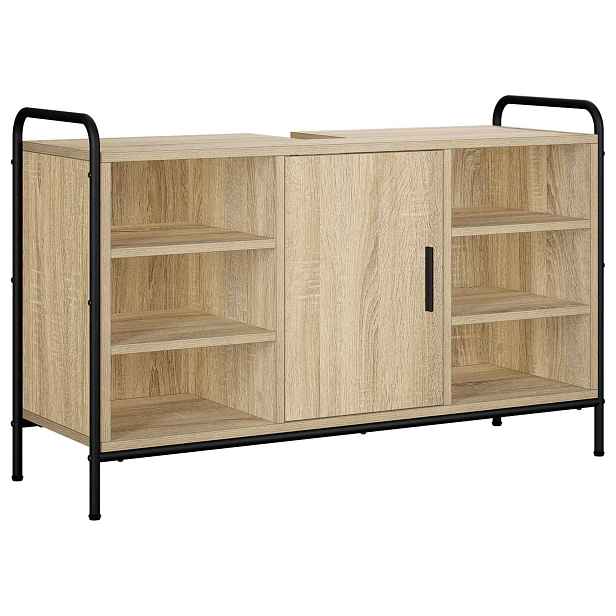vidaXL Koupelnová skříň Dub sonoma 95 x 34 x 61 cm Kompozitní dřevo