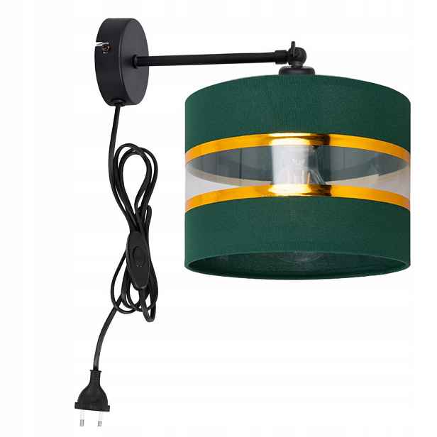 Moderní Nástěnná Lampa Zlatý Válec E27