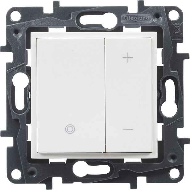 Stmívač tlačítkový Legrand Niloé Step 400 W bílá