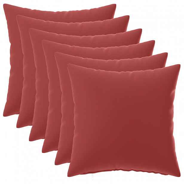 vidaXL Povlak na polštář 6 pcs HEERLEN Víno Červené 30 x 30 cm