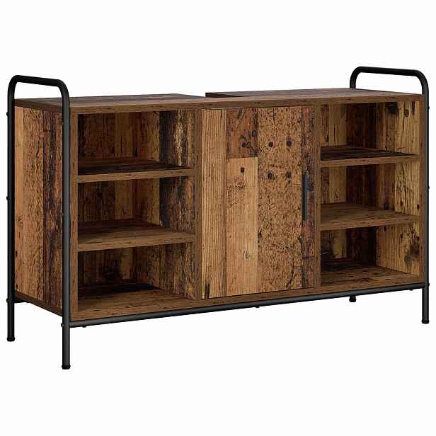 vidaXL Koupelnová skříň Staré dřevo 95 x 34 x 61 cm Kompozitní dřevo