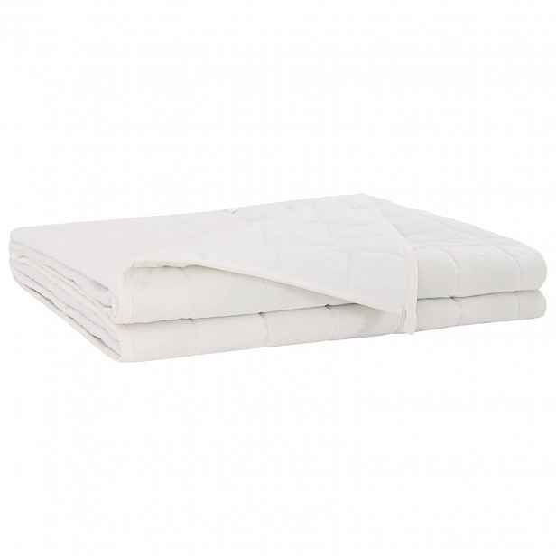 vidaXL Zátěžová deka Bílá 155 x 220 cm 7 kg 100% Bavlna 205T