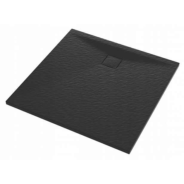 Černá Čtvercová Sprchová Vanička 90 x 90 CM Smc Kompozit Teja