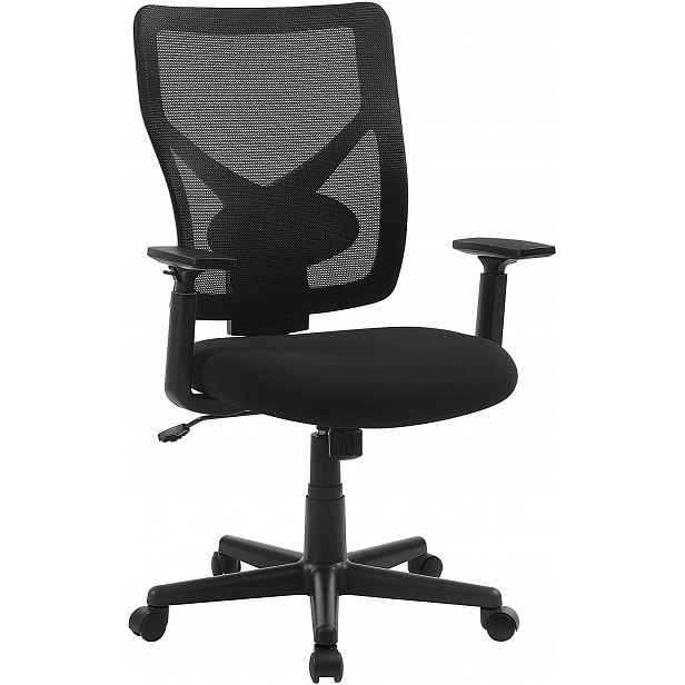 Ergonomické otočné kancelářské křeslo s naklápěcím mechanismem, černé