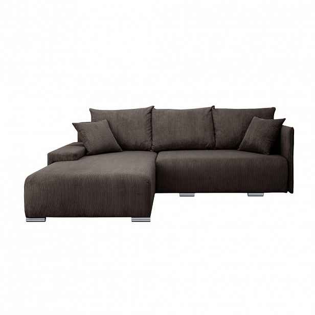 Fedve ROHOVÁ SOFA TRAWANGA L s funkcí spaní, bronzová