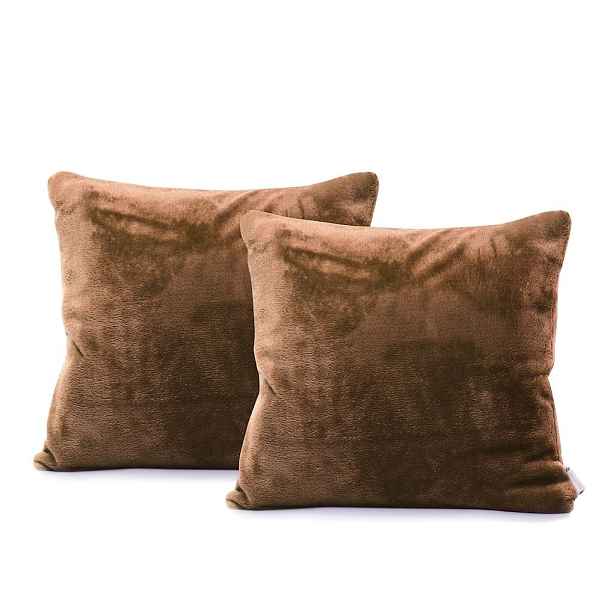 Restilo Povlak na polštář DecoKing MIC 45x45 cm hnědý, velikost 45x45*2