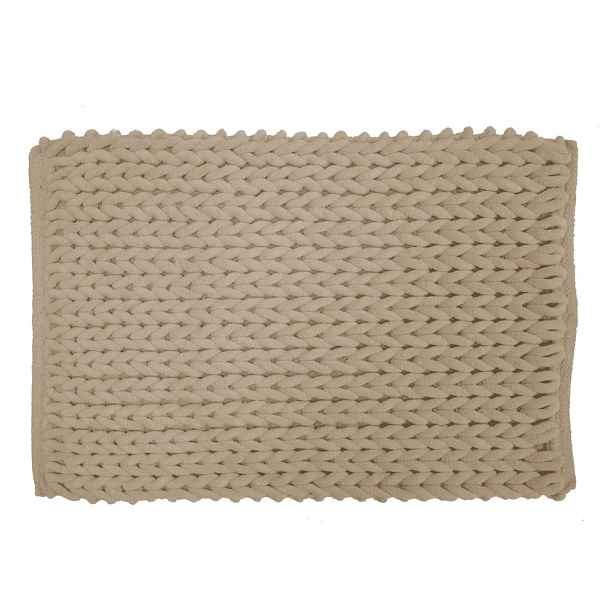 Světle hnědá koupelnová předložka 50x80 cm Ariel – douceur d'intérieur