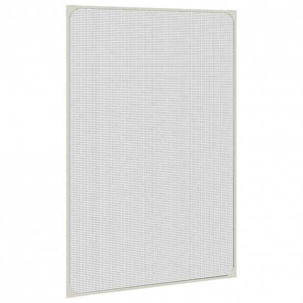 vidaXL Magnetická okenní síť proti hmyzu bílá 80 x 120 cm
