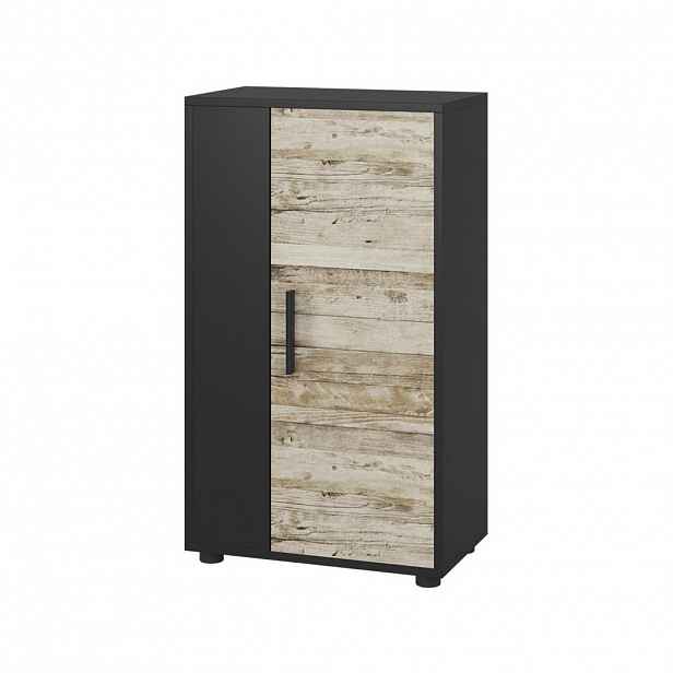 Vicco KOMODA Berno Černý/pískový dub 50.1 x 87.3 cm se 2 přihrádkami