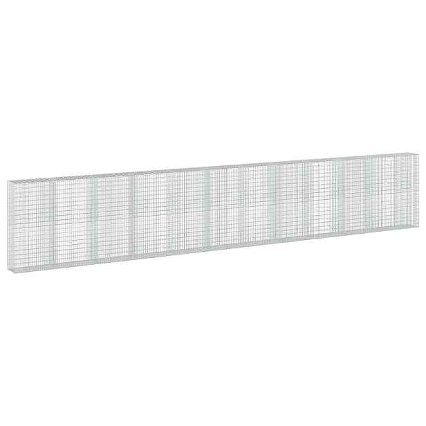 vidaXL Gabion s drátem 3,5 mm a síťkou 5x10 cm 1150x50x200 cm