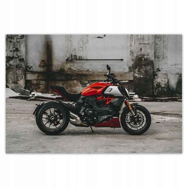 Fototapety 200x135 Červené Ducati Motocykl