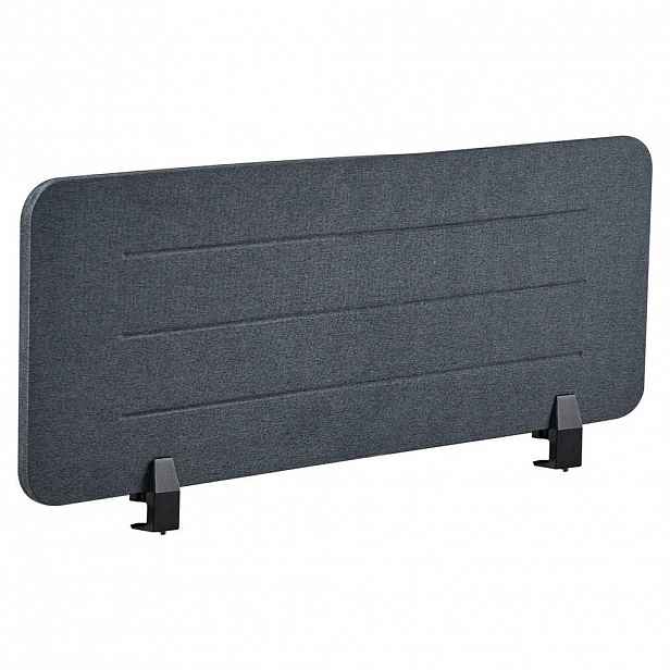 Beliani DĚLICÍ STĚNA NA STŮL 120/40 cm Tmavě šedá Ziggy