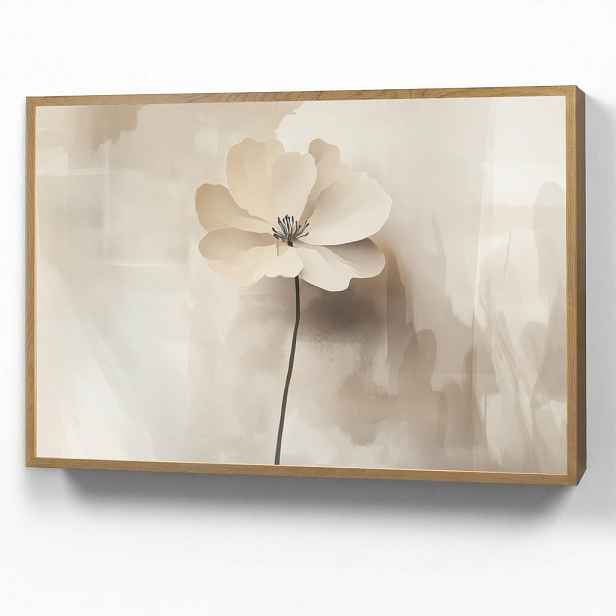 OnlyWow NÁSTĚNNÁ LAMPA S AKUMULÁTOREM Květina - béžová - barva - stín 90x60 cm