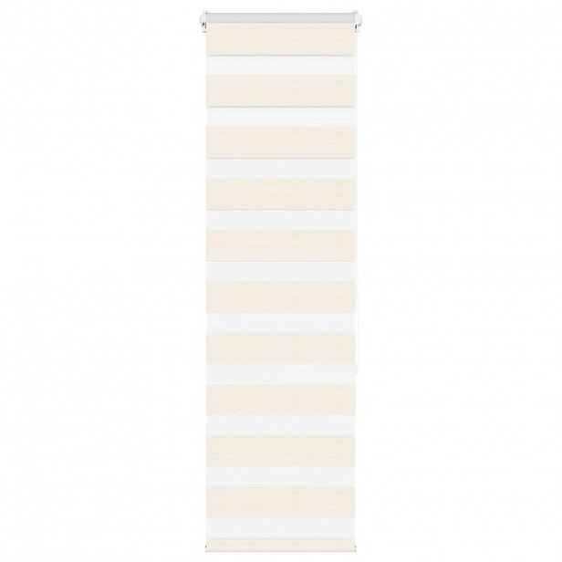 vidaXL Zebra roleta mramorově béžová šířka látky 40,9 cm polyester