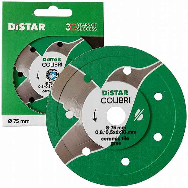 Distar Colibri 76x10H diamantový kotouč 76 mm pro gres a keramiku 0,8 mm