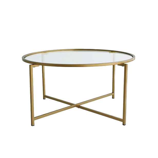 Kalune Design Konferenční stolek Gold Sun zlatý