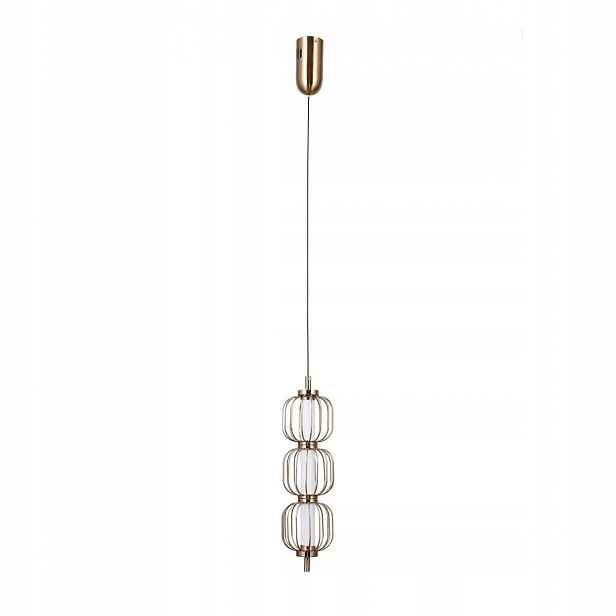 Lampa Zwis Led svítidlo Pedro Zlatá Moderní 12W 3000K do jídelny Italux