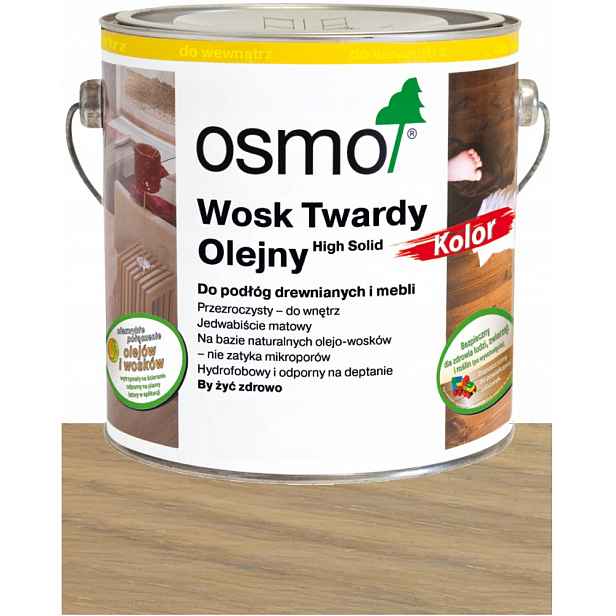 Osmo Tvrdý Vosk Olejový Vosk Barva 3040 Bílá Hedvábná 2,5L