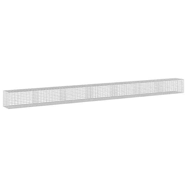 vidaXL Gabion s drátem 3,5 mm a síťkou 5x10 cm 700x50x50 cm