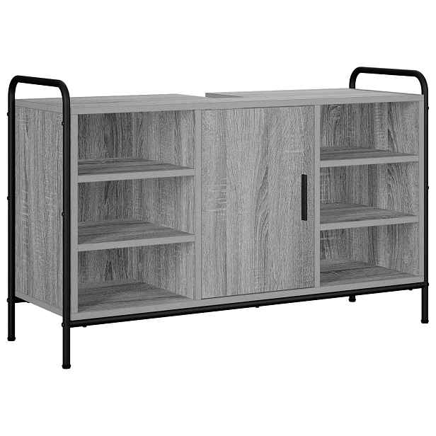 vidaXL Koupelnová skříň Šedý Sonoma 95 x 34 x 61 cm Kompozitní dřevo