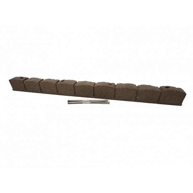 Multy home Zahradní obrubník ROMAN STONE hnědá 120 cm, gumový (včetně hřebů) MHEU5000064, 1 ks 4016.99