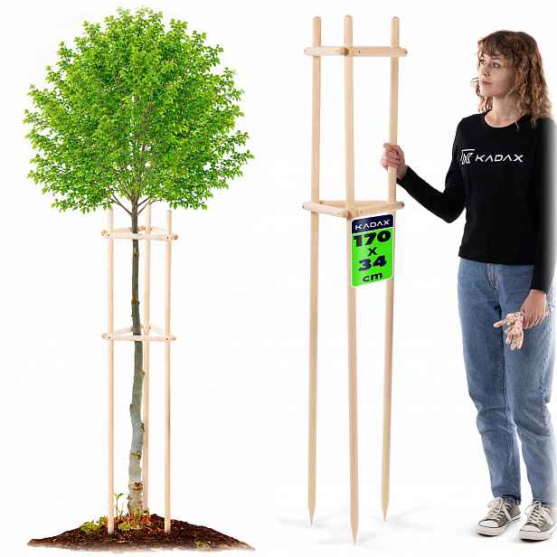 Podpěra Pro Rostliny Keřů Zahradní Impregnovaná Trojnožka Fi 28 170 cm