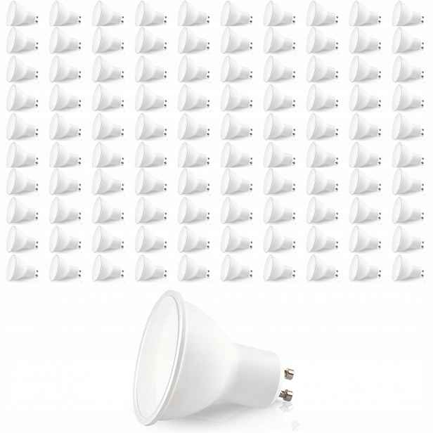Sada 100 Kusů Led žárovka GU10 1W Neutrální Bílá 4000K Lls