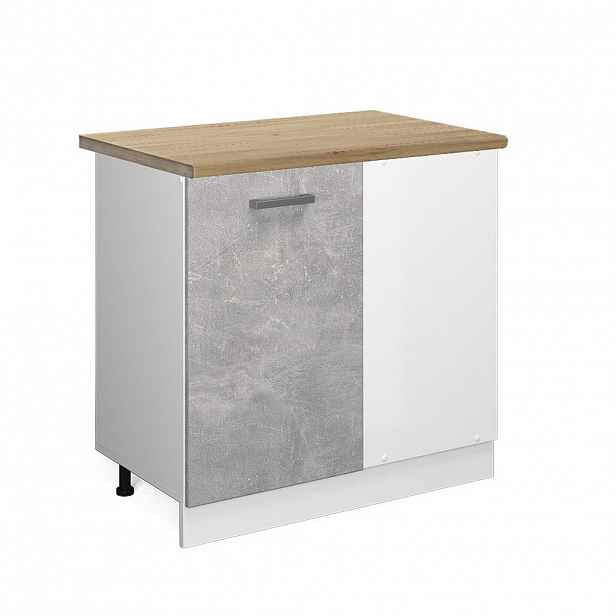 Vicco ROHOVÁ SKŘÍŇKA R-Line Beton 86 cm , PD Dub