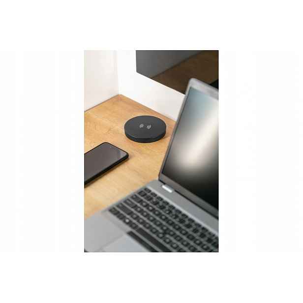 Zapuštěná stolní zásuvka Camino 2x230V Usb A+c indukční nabíjení černá