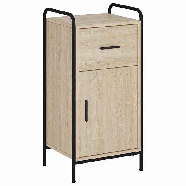 vidaXL Servírovací skříň Dub sonoma 97 x 33 x 81 cm Kompozitní dřevo