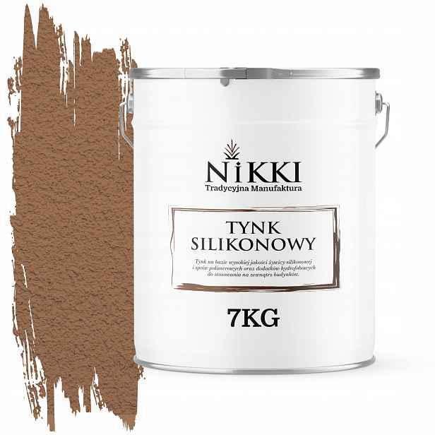 Silikonová Fasádní Omítka Hnědá Teplá F576 7 Kg Beránek Granulace 1.0 mm