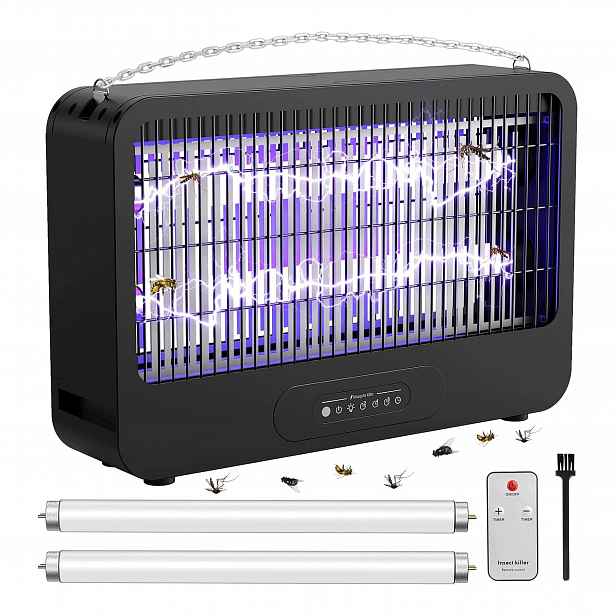 Insekticidní Lampa Proti Komárům, Mouchám, Hmyzu, Uv, Silná Past 4000V Fethfire