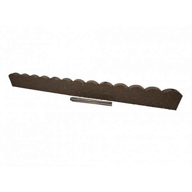 Multy home Zahradní obrubník SCALLOPED hnědý 120 cm, gumový (včetně hřebů) MHEU5000001, 1 ks 4016.99