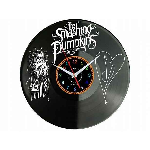 Smashing Pumpkins Dekorativní Nástěnné Hodiny Moderní Vinylová Deska Vinyl