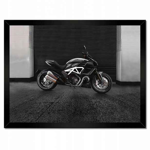 Plakáty v rámu 40x30 Ducati Diavel motocykl