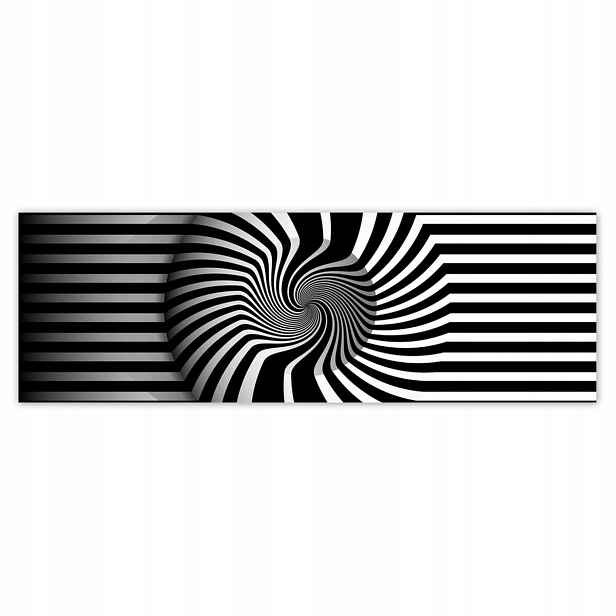 Plakáty 200x66 Abstrackja černobílá