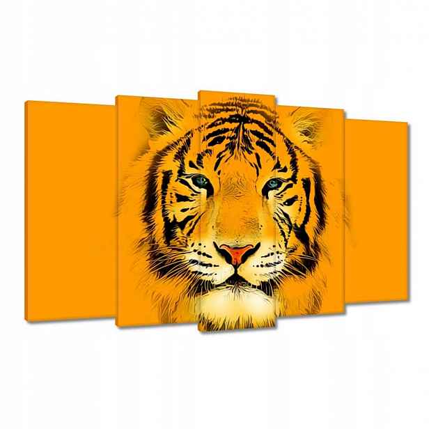 Obrazy 100x60 Oranžový tygr