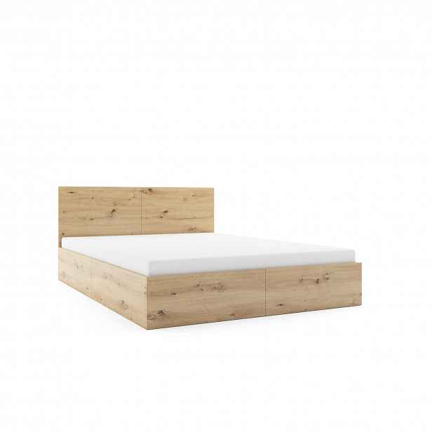 Postel PAX s matrací 140x200 cm Dub artisan