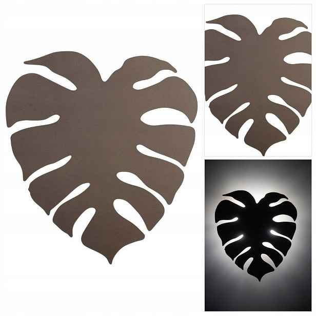 Bronzová nástěnná lampa Monstera – moderní bod světla nad psacím stolem Tk Lighting
