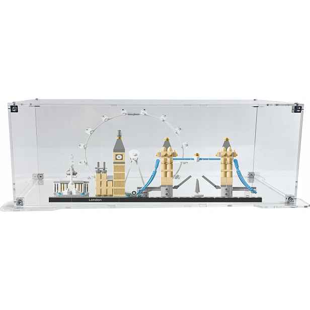 Vitrína s podstavcem Drewlandia pro stavebnici Lego 21034 Architecture Londýn